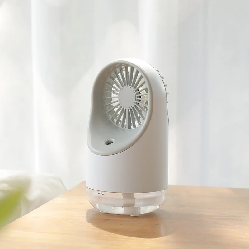 Mini Spray Fan Rechargeable Desktop Portable Wireless Air Conditioner Cooling Fan
