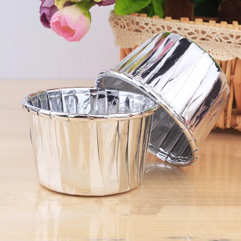 large cake cup gold baking dessert table disposable commercial high temperature muffin cup 50 pcs/ set