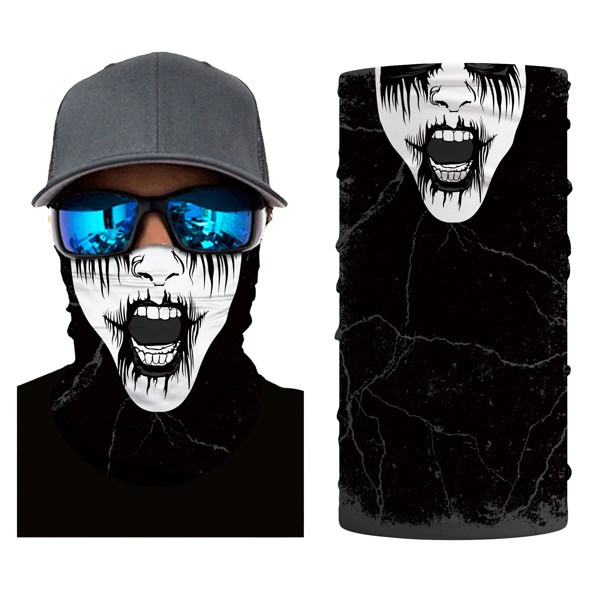 Outdoor Sports Seamless Bandanas Neck Gaiter Face Shield Motorcycle Cycling Balaclava Headband Mask Hiking Fishing Scarf