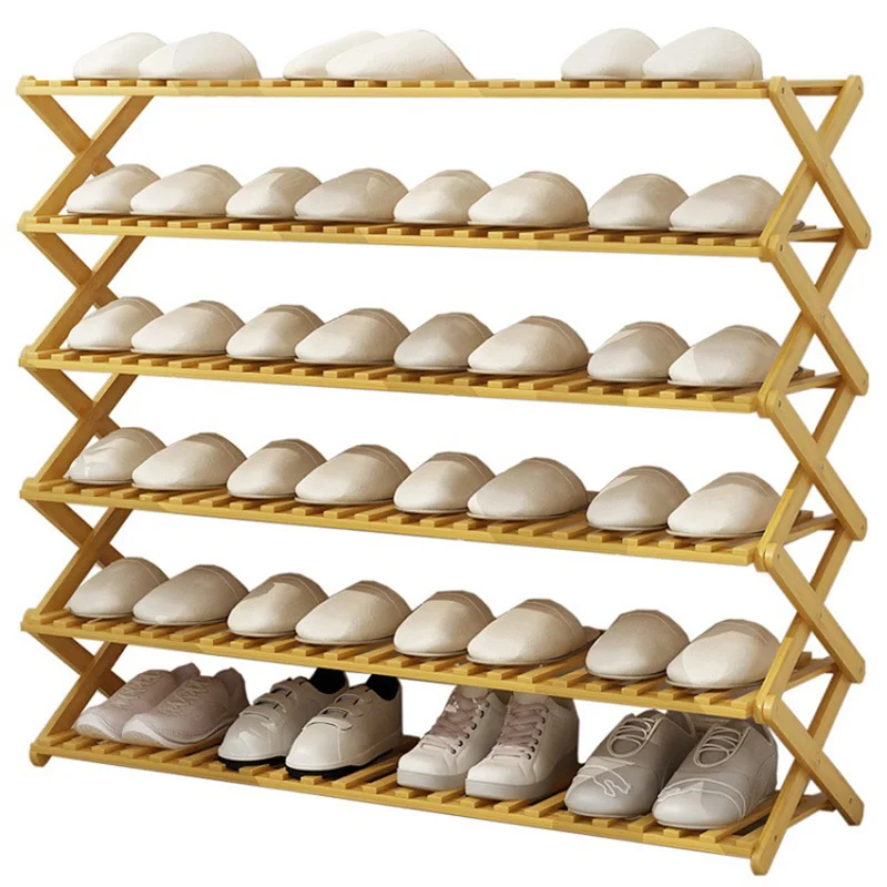 Дешевый обувной хранения складной бамбуковый 6 ярусов обуви шкафа сделано в германии