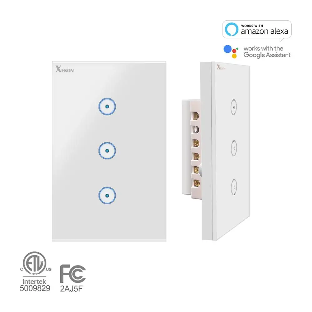 Ксеноновая лампа умный переключатель дистанционного Управление Wi-Fi 2 4 г RF пульт управления стекло панель gang настенный сенсорный выключатель с пульта
