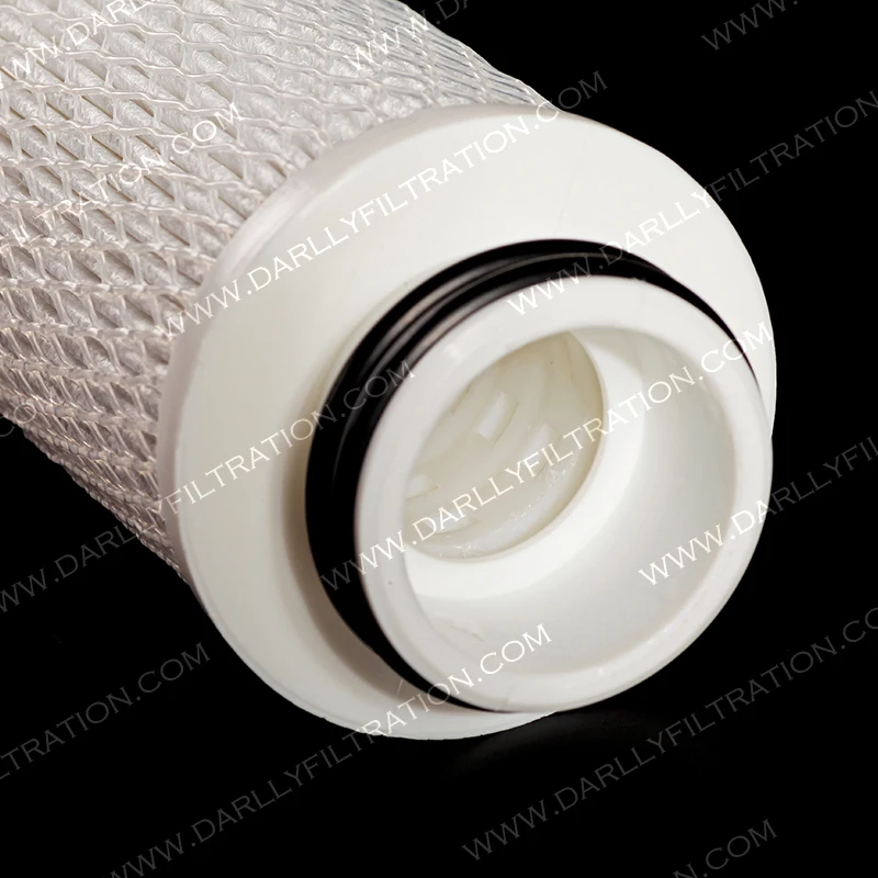 Good Feedback Darlly PP Glass Fiber Pleated Filter Cartridge MFF Series 30/40' For Industry Water Treatment