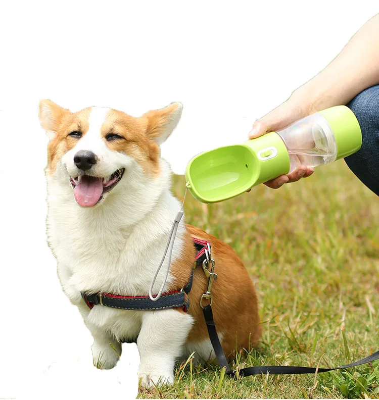Multifunctional Pet Cup Wholesale Automatic Pet Drinking Fountain Water And Food 2 In 1 Dispenser Dog Portable Water Bottle