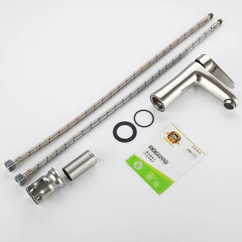 Chrome Face Basin Faucet Hot Sale Bathroom Taps And Mixers Single Handle Stainless Steel Wash Sink Tap