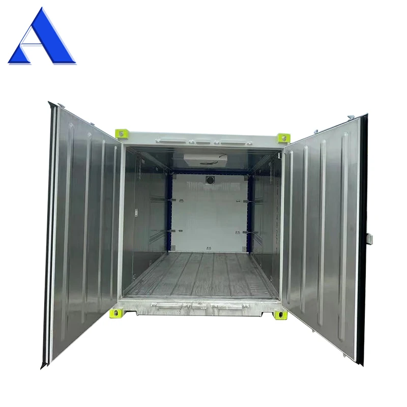 DNV 2.7-1 Standard 20ft Offshore Reefer Container 20 Foot Dual Temperature Freezer and Chiller with 2 Rooms