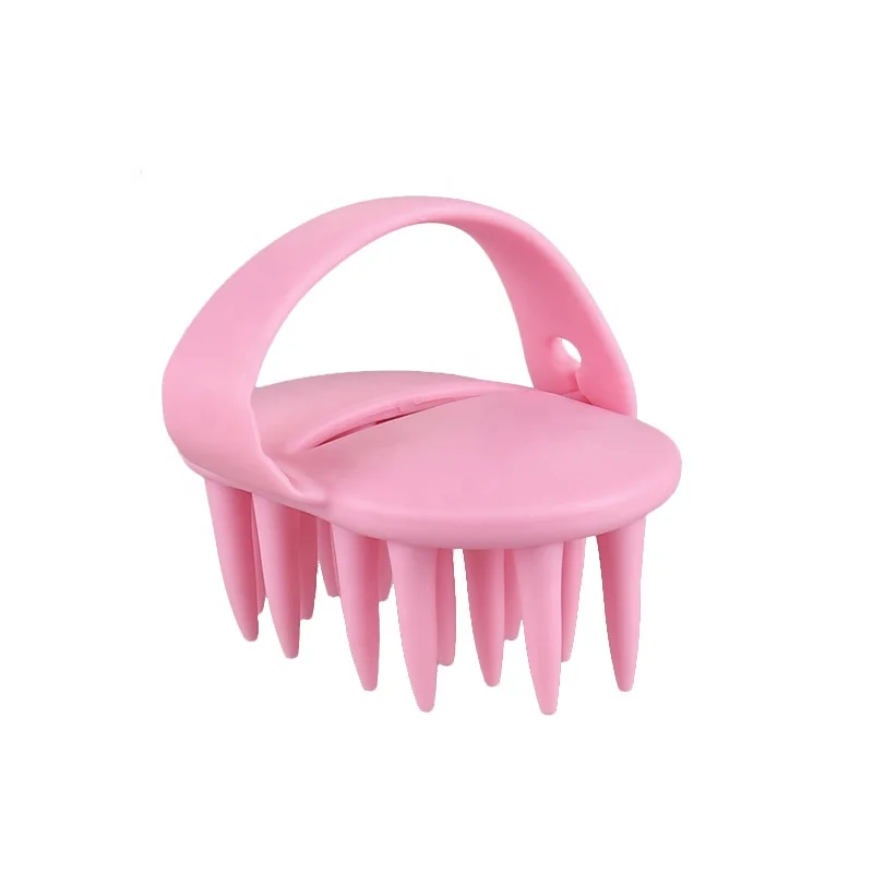 Customized Hair Shampoo Brush Massage Tool  Hair Washing Silicone Comb