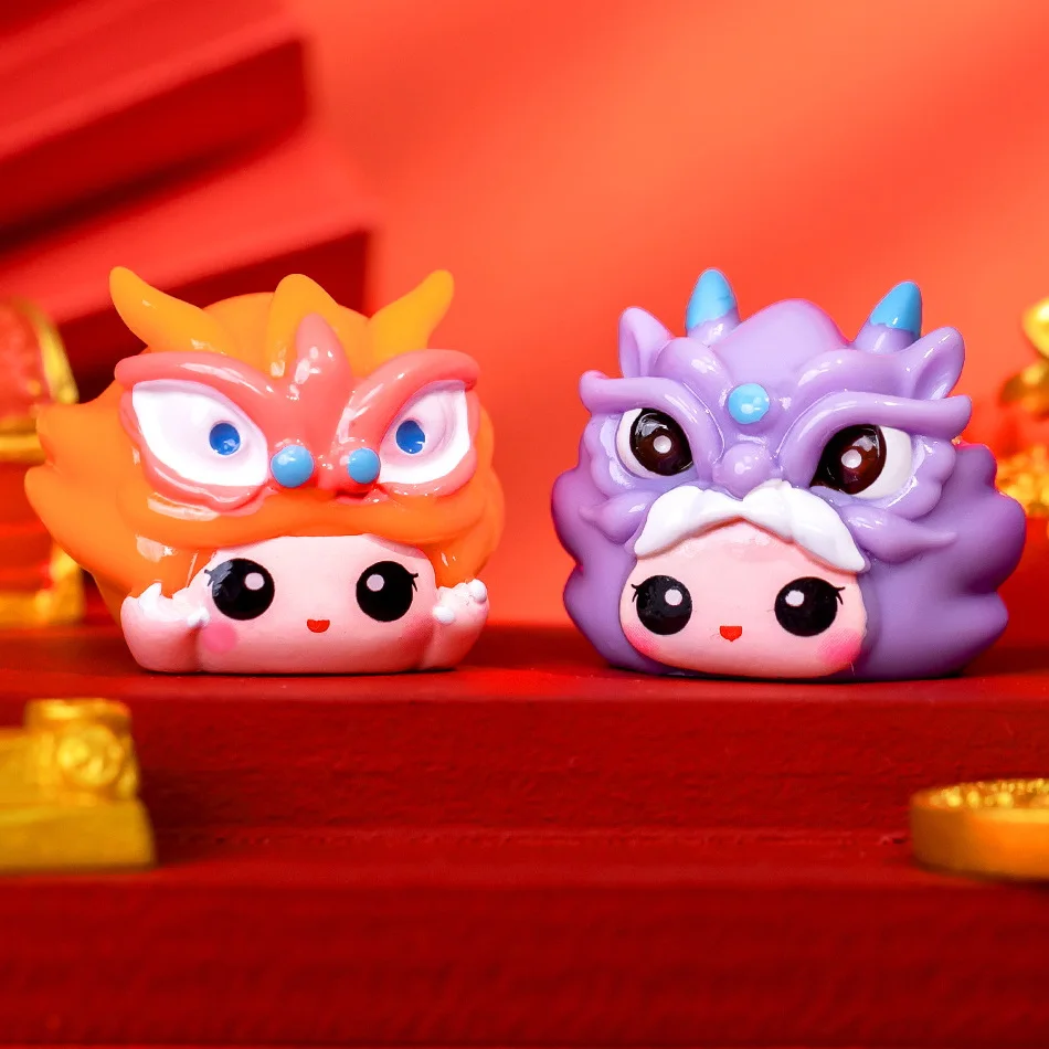 Creative Cute Dragon New Year Small Decoration Doll DIY Figurine Car Ornaments