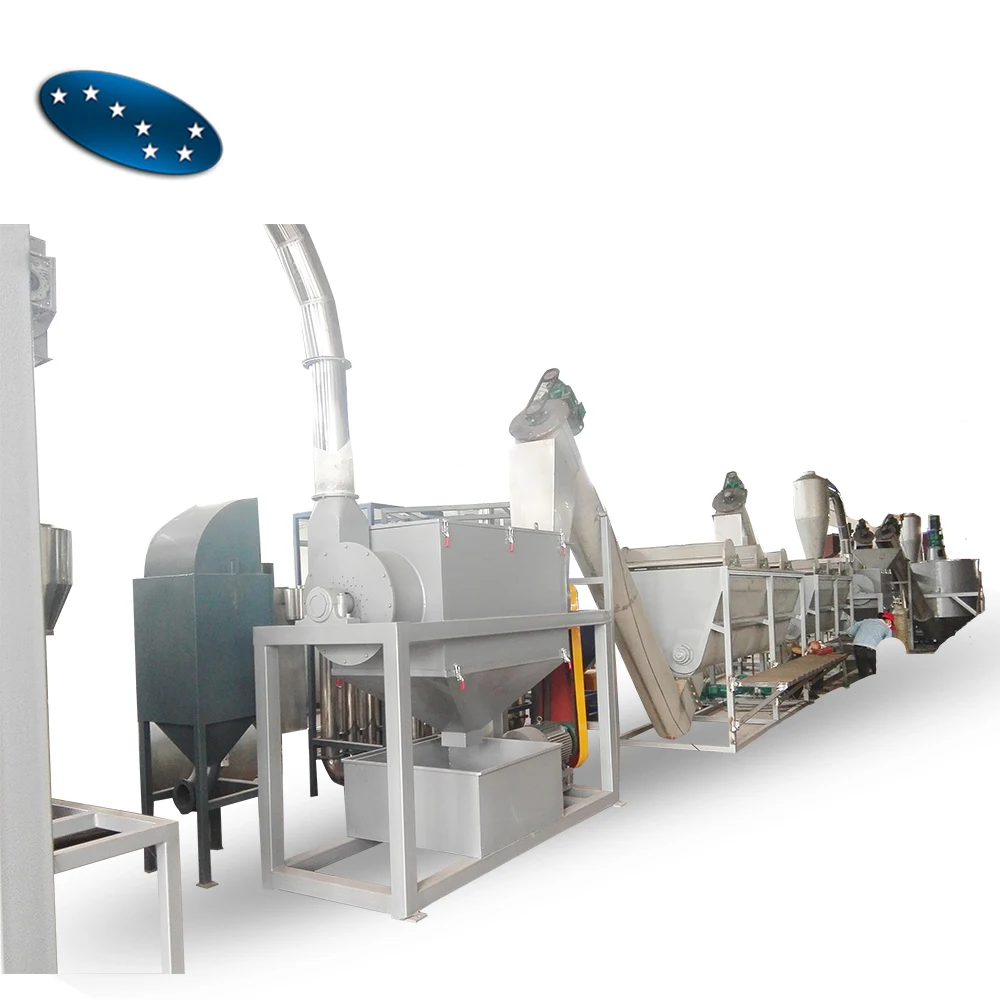 PET bottle recycling machine price/PET Flakes Hot Washing Machine /bottle flakes washing machine