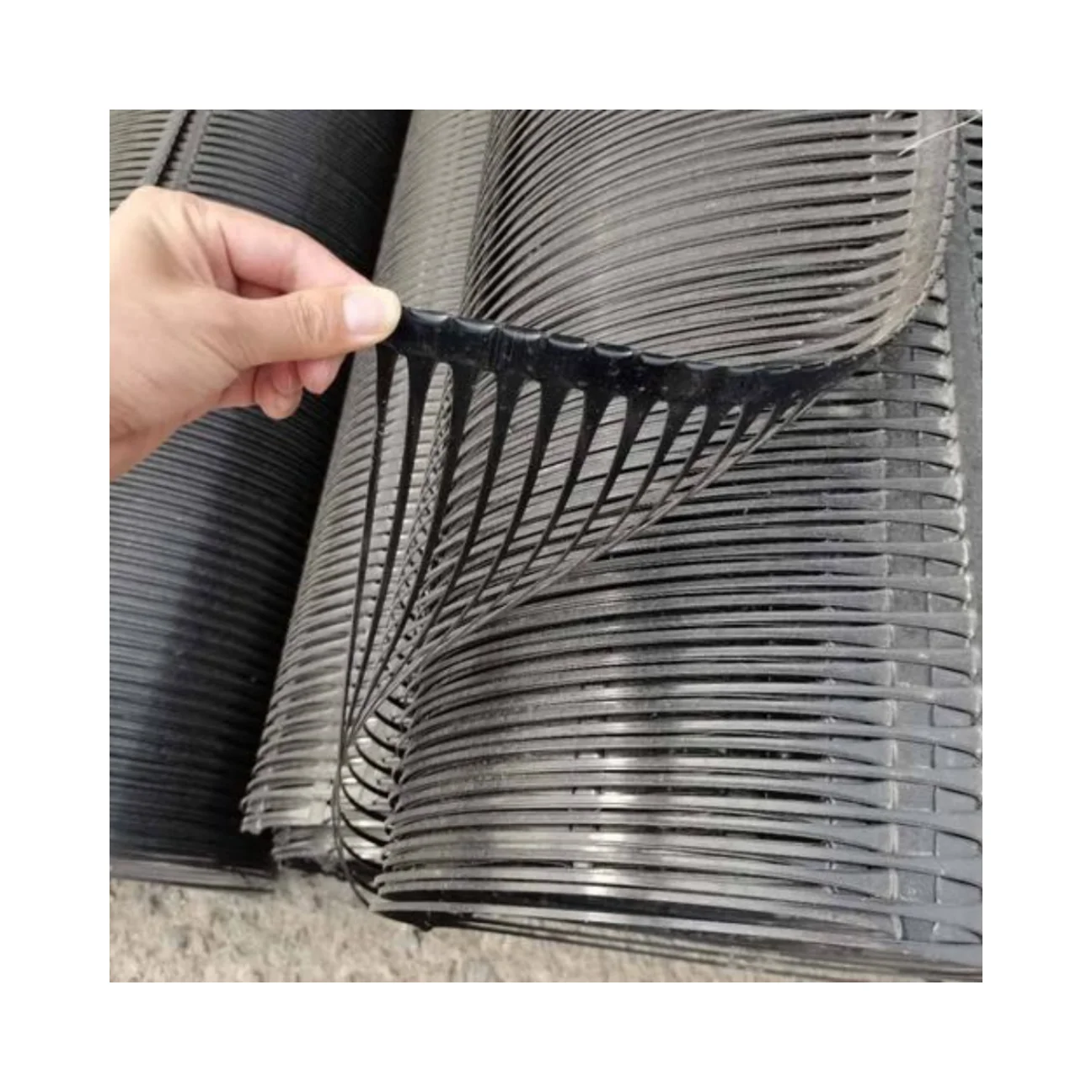 20KN 25KN 30KN полипропиленовая георешетка для мягкого грунта укрепление дороги Подпорная Стена защита склона Двухосная