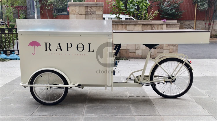 YITUO ice cream cart factory custom build optional equipment easy ride tricycle for sale