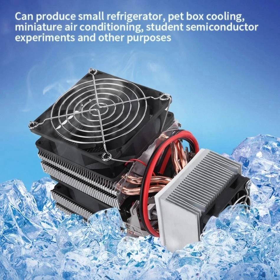 120W Semiconductor Mini Air Conditioner Peltier Thermoelectric Cooler 12v Air Cooling Unit