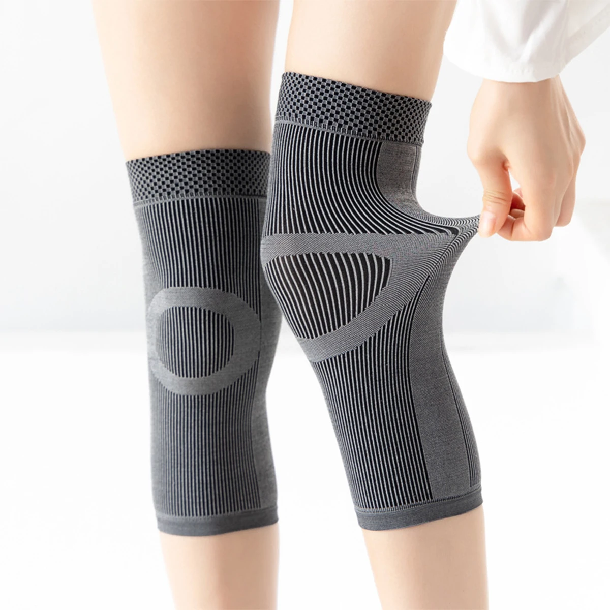 Thin knee pads for men and women  Warm air conditioning room knee protection old cold leg protector