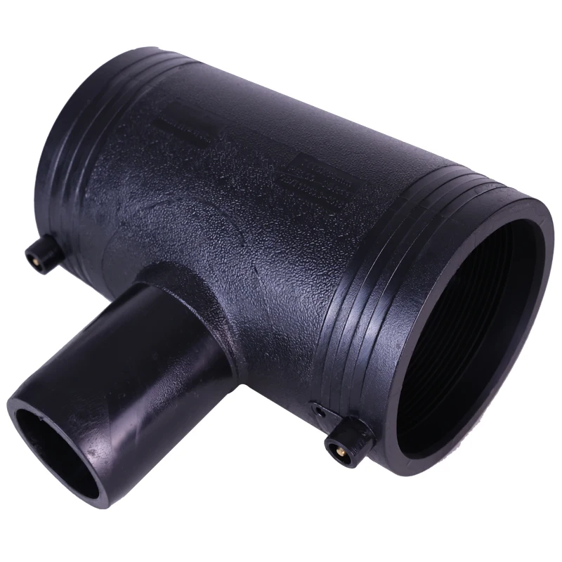 PE100 Butt Fusion Round Head Casting Technics Welding Connection HDPE Tee Joint