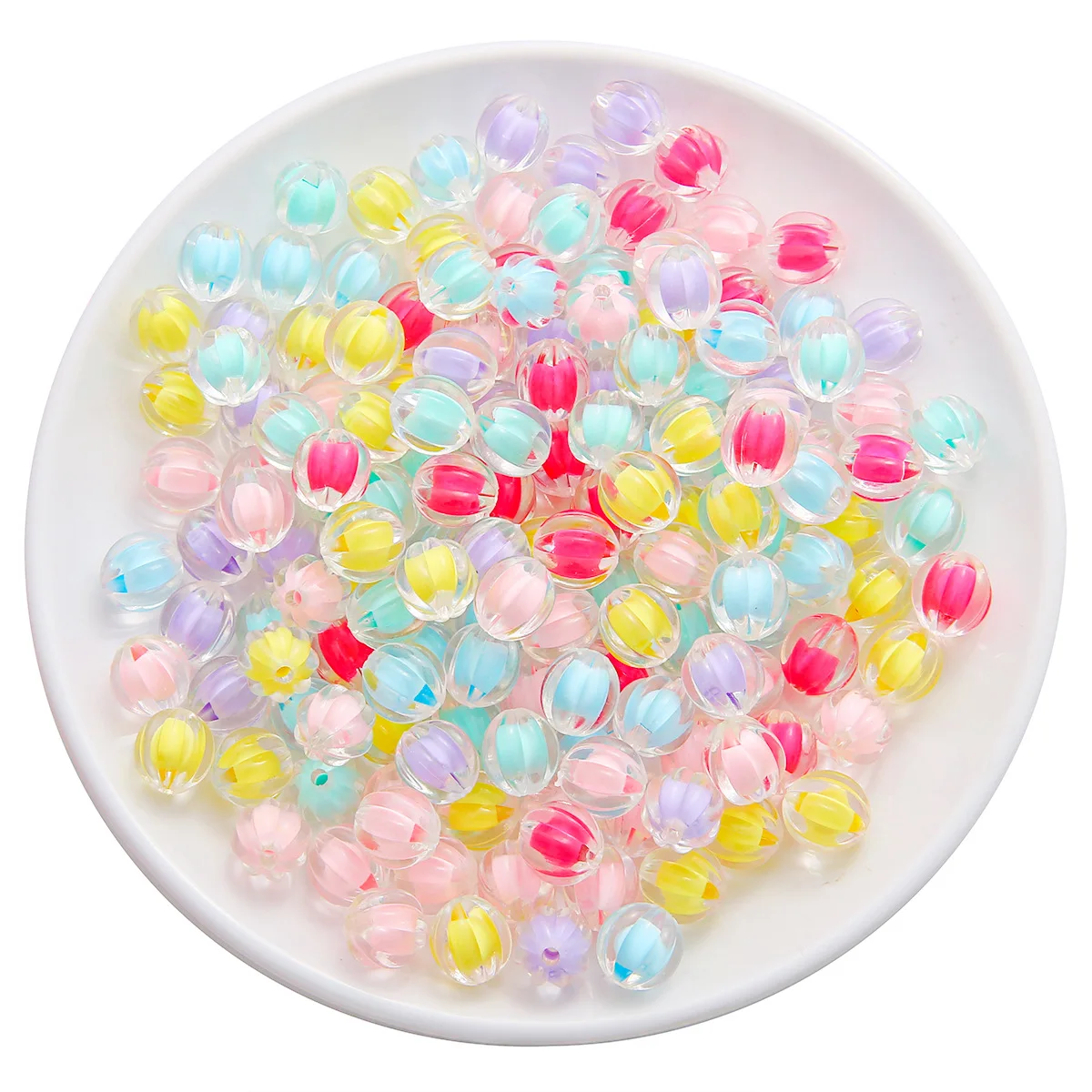 Super AA Grade Acrylic Frosted Beads Pumpkin Loose Beads Acrylic Beads wholesale for DIY Jewelry Making