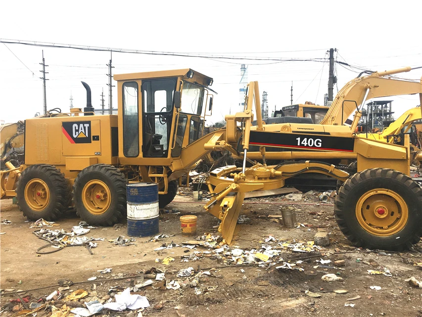 Land leveling machine used cat 14g motor grader wheel secondhand caterpillar 14 motorgrader 14h original
