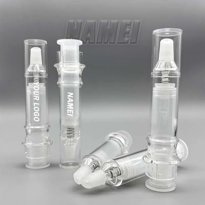 Custom Makeup Lip Gloss Balm Tubes Plastic Lipbalm Packaging Empty Lip Balm Tube Container With Applicator