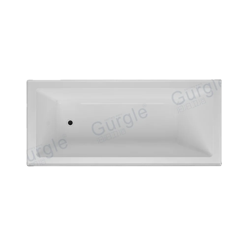 Build-in Cheap Bathroom Corner Square Soaking Acrylic Bathtub