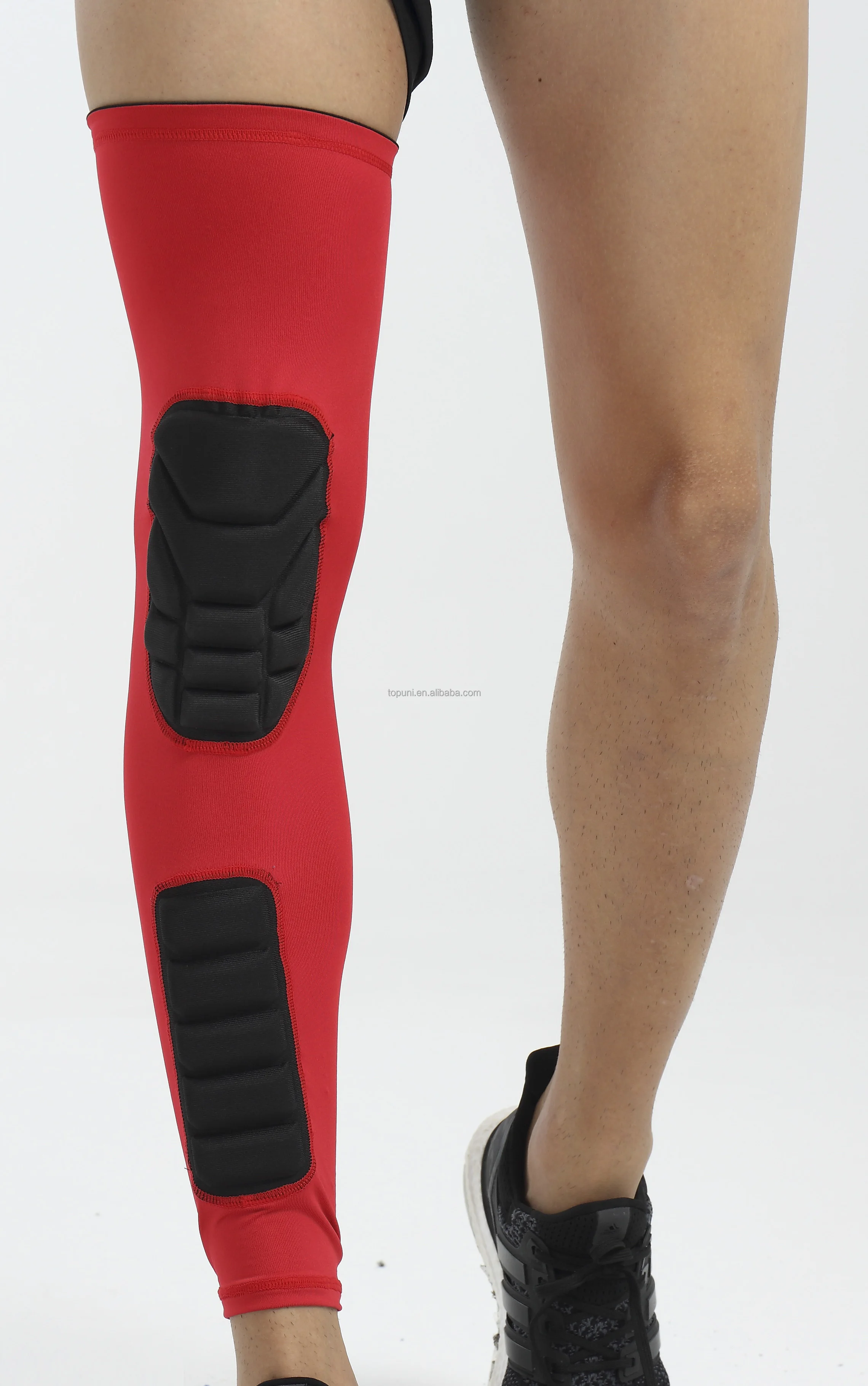 Sports Kneepads Breathable Lengthen Compression Knee Calf Sleeves Pads Brace Hiking Cycling Honeycomb Elastic Knee Support leg