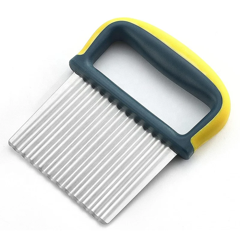 Новое поступление ручной сверлильный резак из нержавеющей стали для овощей волнистые лезвия картофеля