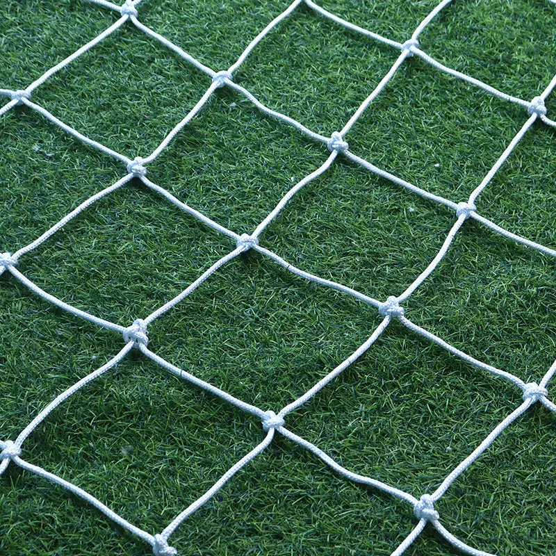 Wholesale high quality Nylon PET PP braided rope sport court  football net nylon mesh football net