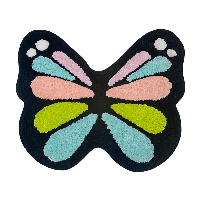 (Chakme) Dog Butterfly Pig Penguin Bear Microfiber Foldable Kids Floor Mats For Kids Floor