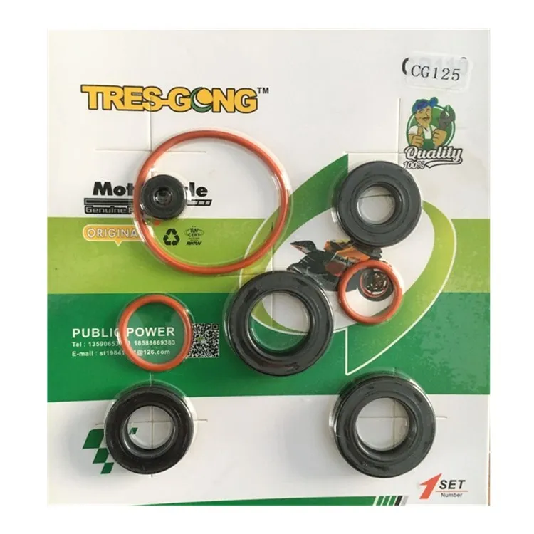 Motorcycle engine rubber nbr Oil Seal Kit CG125 CG150