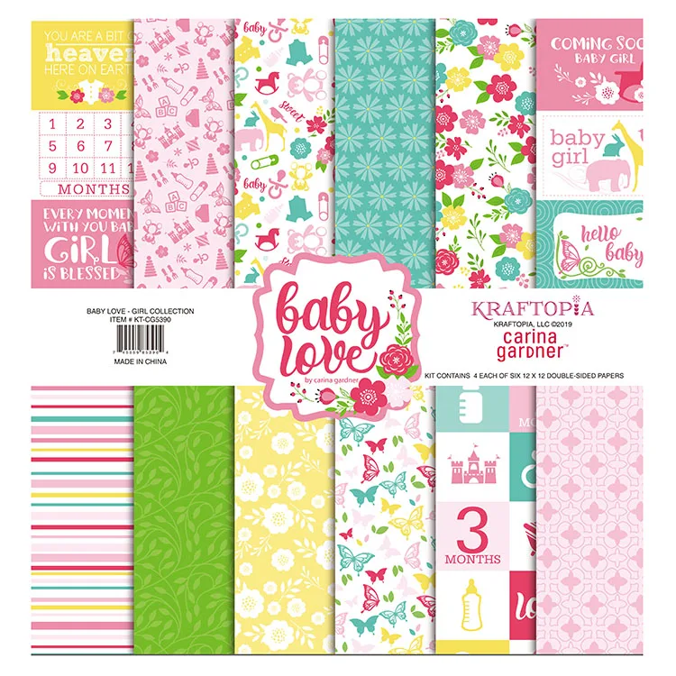 Carefully Selected Materials Printed Christmas Decoration Scrapbook  Paper Pad