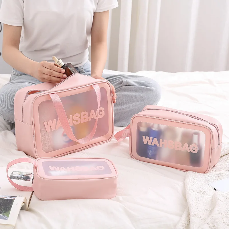 Wholesale Waterproof Thickened Large Capacity Toiletries Bag Beach Bag Custom Ladies Travel Portable Makeup Bag