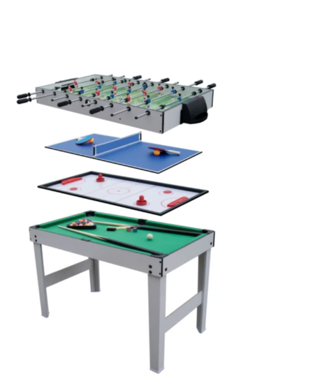4in 1 game table kid play home use play soccer air hockey tennis pool game play