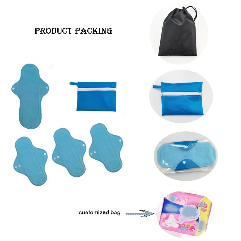 Женские органические женские прокладки гигиенические салфетки высокого качества Многоразовые Натуральные Бамбуковые прокладки