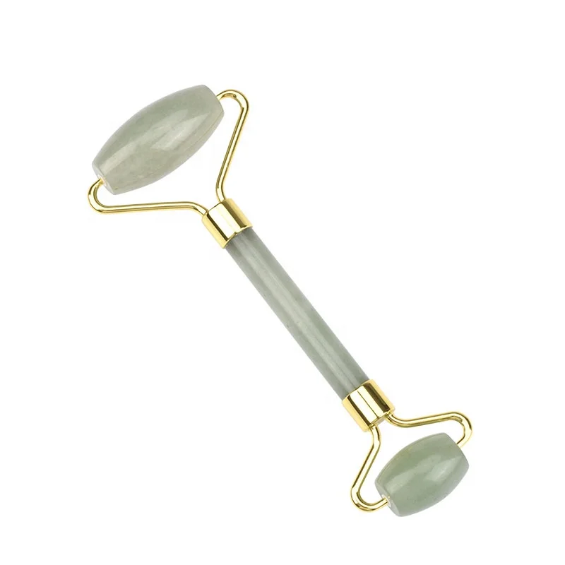 Mushang Wholesale Jade Face Massager Rouleau Jade Facial Massage Tool Green Aventurine Jade Roller