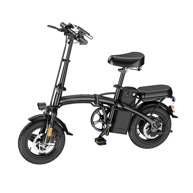 2024 Latest Hot Selling Folding Electric Bike 14 Inch 6Ah-35Ah 400W Brushless High Carbon Steel E-Bike