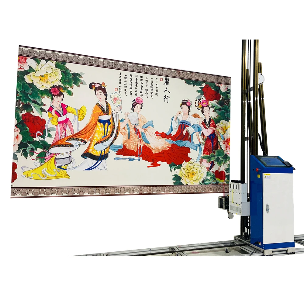 New design automatic 3D vertical-mural-wall-printer UV Ink Vertical Wall/Glass/Wood/Ceramic/Metal Art Direct Inkjet Printers