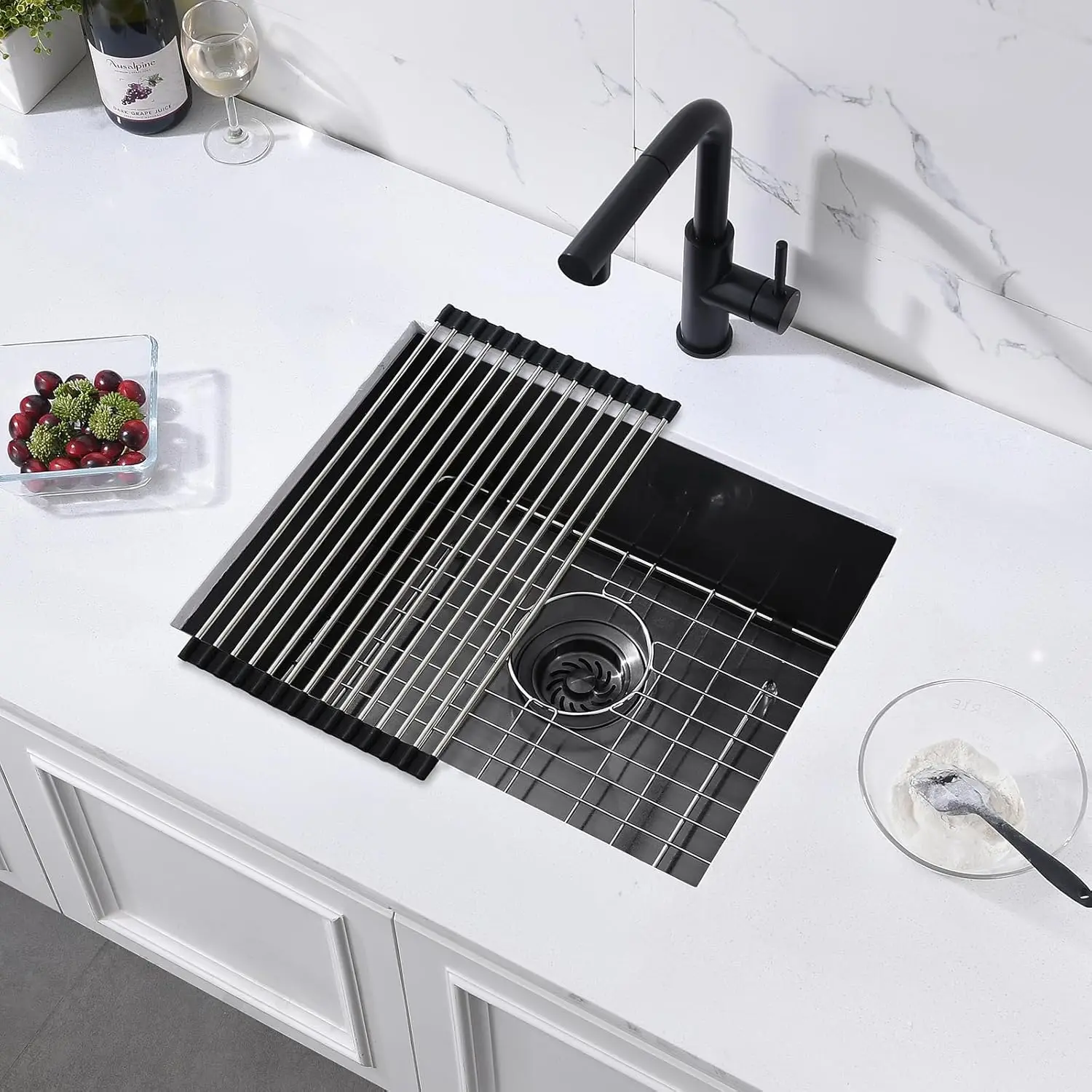 Small Size Single Bowl Kitchen Sink Portable Stainless Steel Sink  Outdoor Kitchen Bar Sink