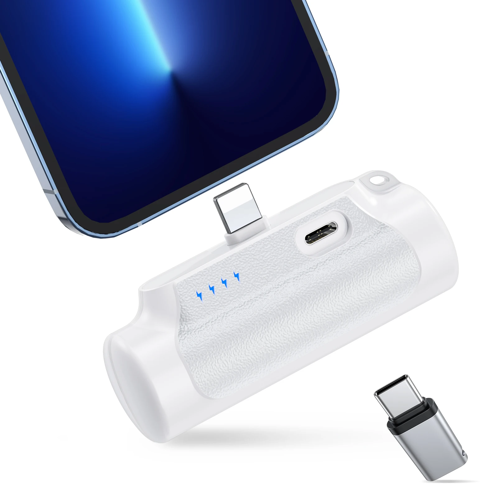 5V 2A Portable Charger mobil Power Bank 8000mAh Ultra Compact Portable Phone Charger 5V3A Output Battery Pack Built-in Type-C