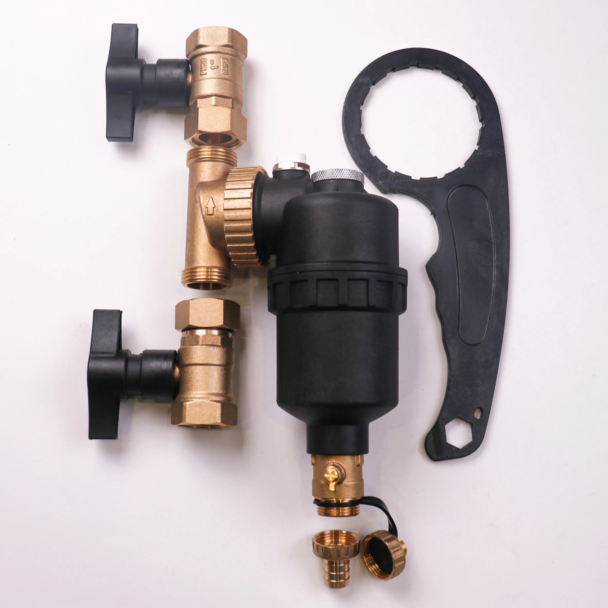 XZ2834003 12000 GAUSS Boiler Dirt Separator Brass Permanent Magnetic Filter For home use