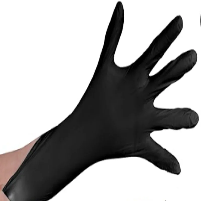 Powder Free Nitrile Gloves   Black Gloves Disposable Latex Free Non Latex Gloves