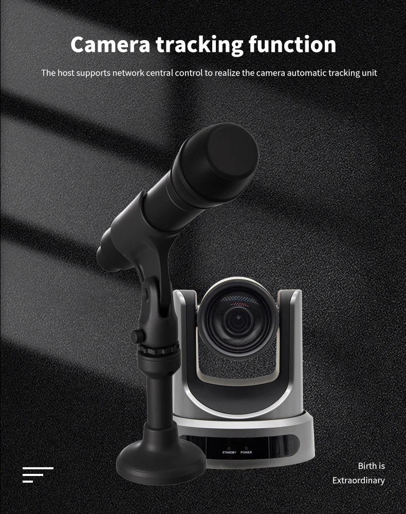 ISonicavct RM-620D Automatical Dynamic Camera Tracking Audio Wireless Handle Studio  Professional Conference Room Microphone