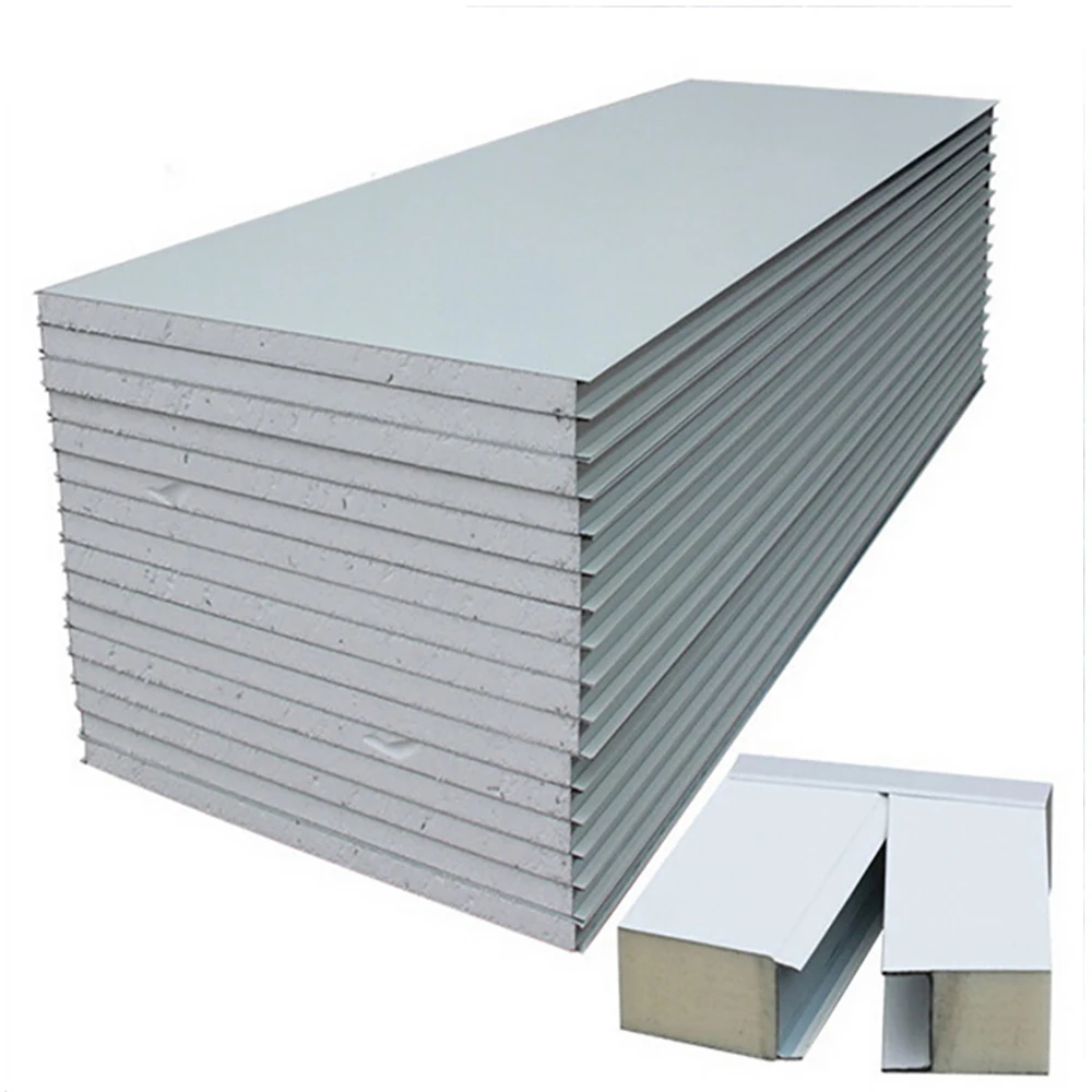 2022 The Best Cheap Thermal Insulation EPS Cement Polystyrene PU Sandwich Panel for Construction Building Material