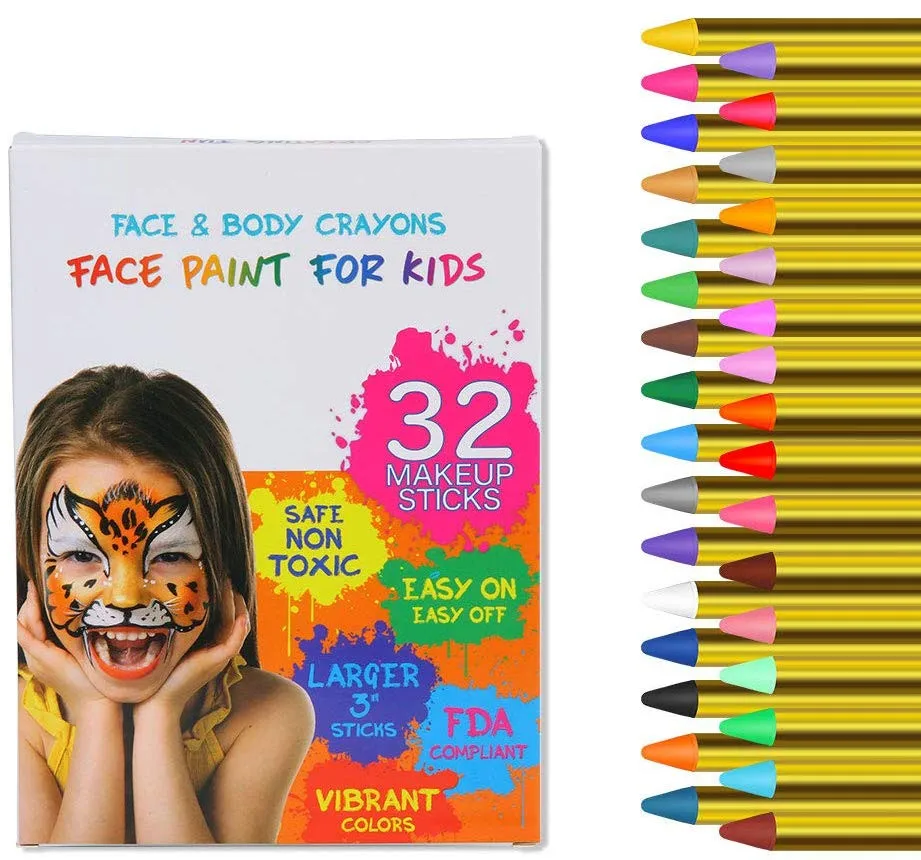 
Halloween Party Face Oil Painting Professional Body Makeup Tattoo Face Body Paint Oil Painting 