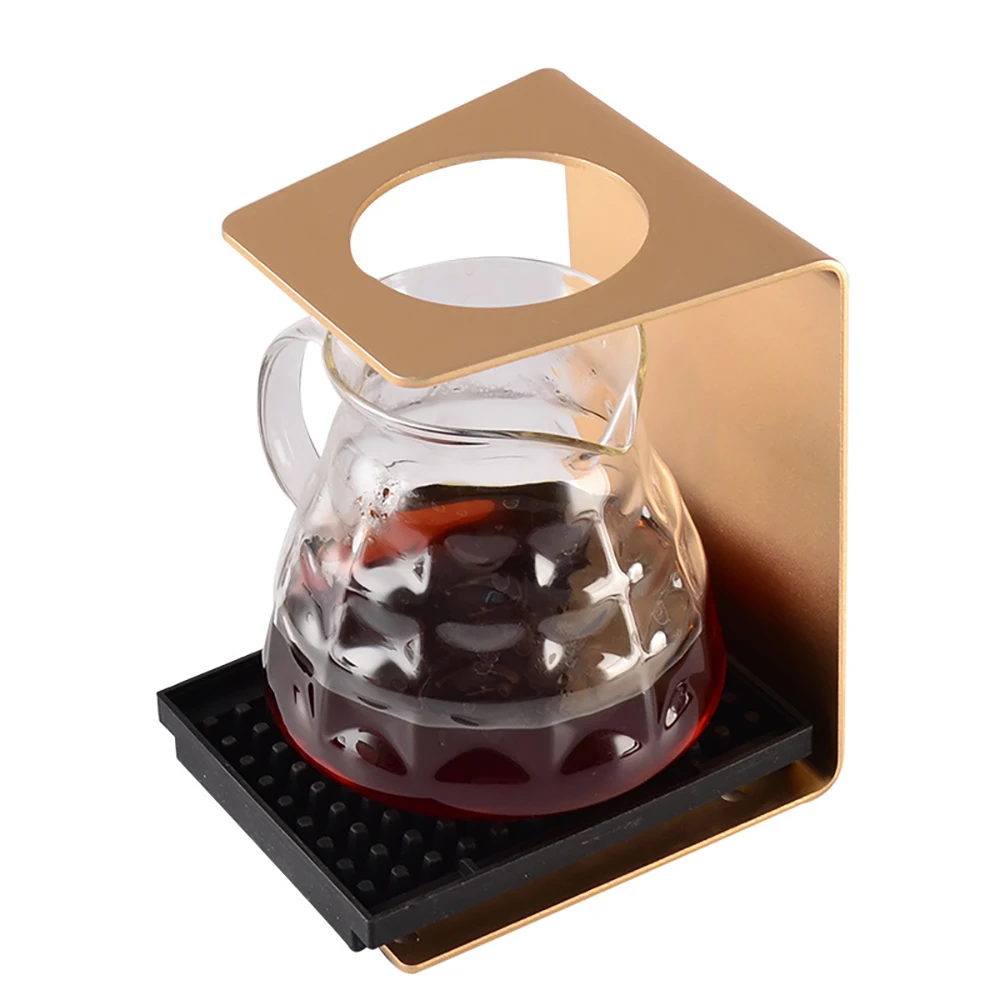 Coffee Tools Pour Over Filter Holder Metal Coffee Drip Stand Up L Shape Coffee Filter Support Rack For V60
