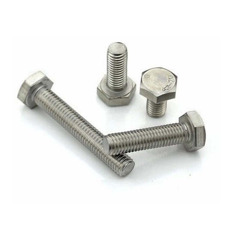 Manufacture Stainless Steel 304 316 UNC Outer Hex Head Bolt DIN933 DIN931 INOX Outer Hex Bolt for motorcycle M3 M4 M8
