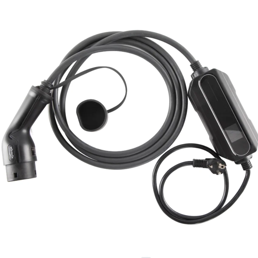 High Safety IP65 Type 2 portable ev charger for below parking and travelling