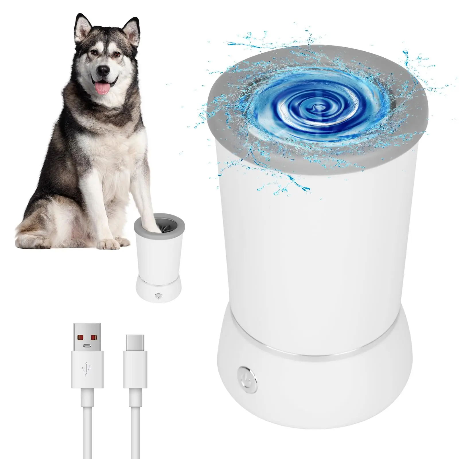 Dog Paw Cleaner Automatic paw cleaner For dogs Type-c Rechargeable dog foot cleaner For Small To Medium Sized Pets Easy To Carry