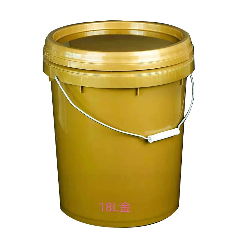 
5 Gallon Clear Food Grade Plastic Pails Drums 18l 20l Outdoor Paint Plastic Bucket With Lid And Handle 