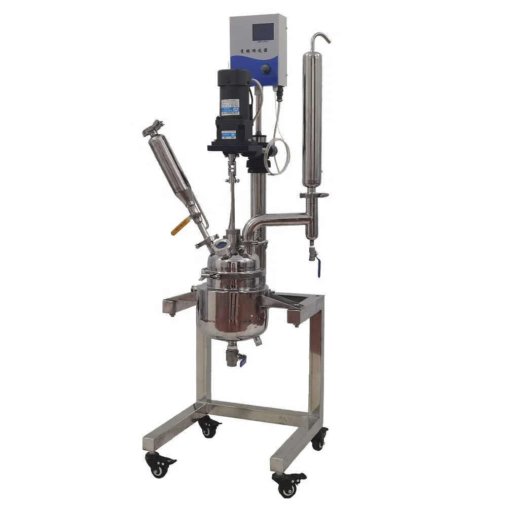 1L ~ 5L Double Layer Jacketed Stainless Steel Reactor