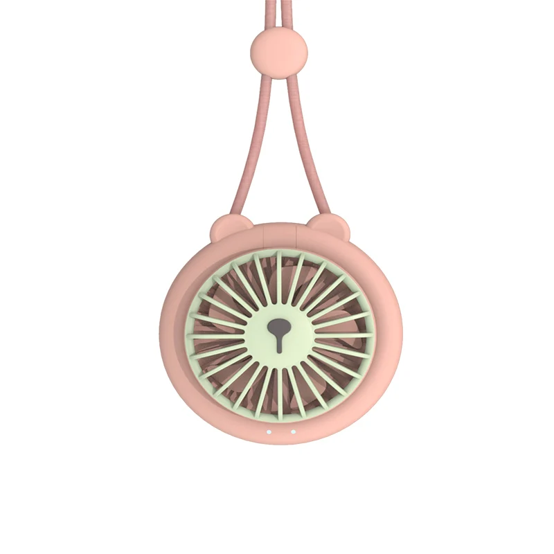 Custom Oem USB Air Conditioner Cooling Folding Mini Portable Hanging Neck Cooler Fan