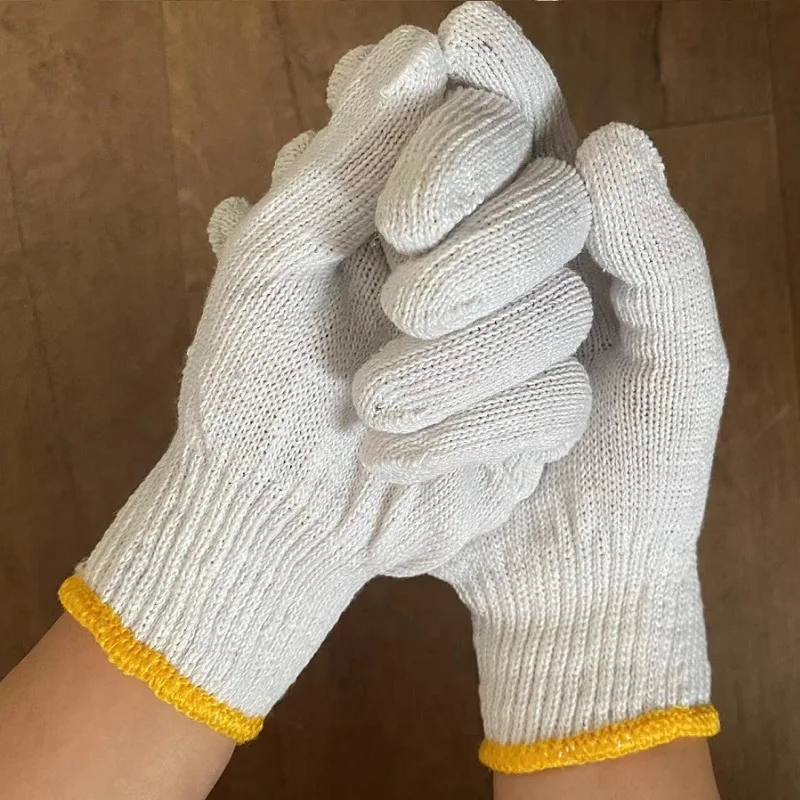 Cheap cotton knitted gloves work Cotton Gloves