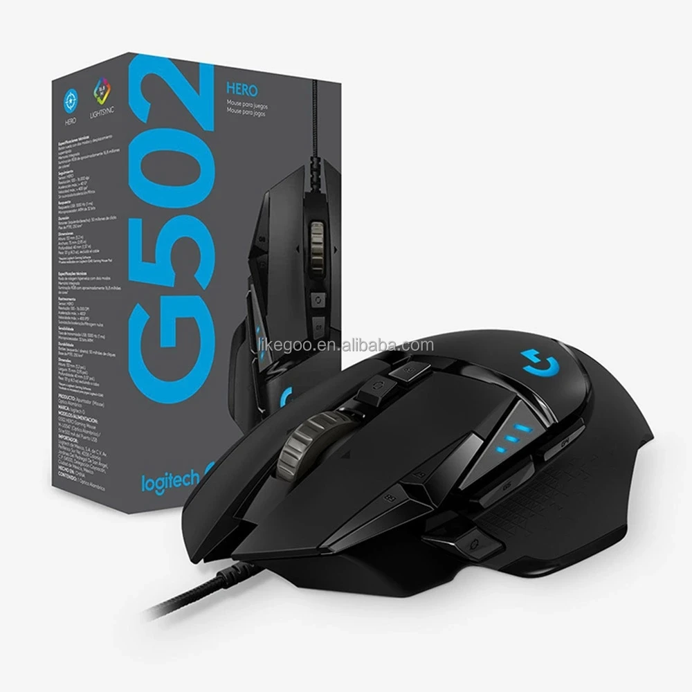 Оригинальная игровая мышь logitech G502 hero Высококачественная прочная проводная для компьютера ноутбука настольного ПК