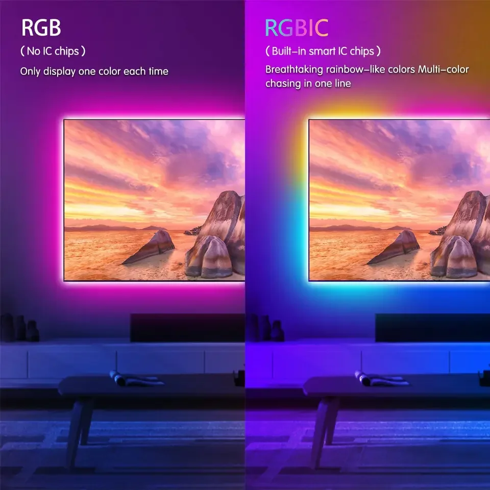 CL освещение по оптовой цене Hdmi Tuya приложение Wifi Rgb светодиодный телевизор ПК подсветка полосы синхронизации с музыкой и голосом